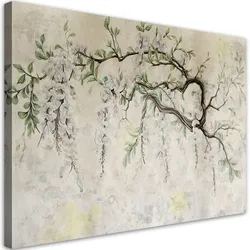 WANDBILD hängende blumen minimalismus