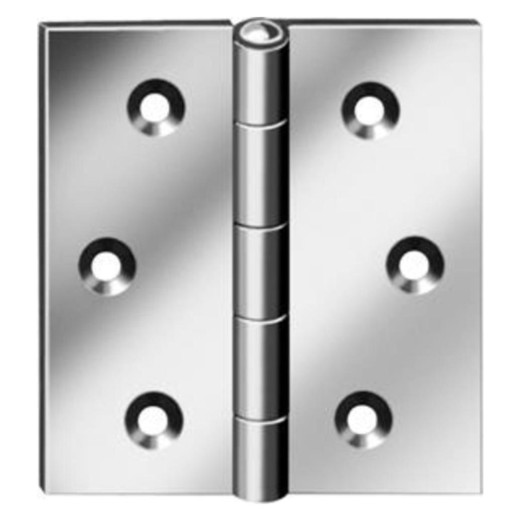 Magni Lindemann Scharnier käntig Edelstahl matt 100x 100x 1.5mm (230405)