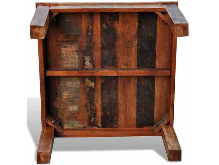 Remise 2026®Petite Table Centrale de salon Brun - Table basse carrée - Bois de récupération 278 7120472