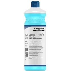 Langguth AR13 Glas Klar Citro 1 L Glasreiniger Gebrauchsfertiger Allzweck-, Oberflächen- und Glasreiniger