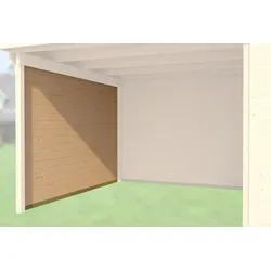 Weka Seitenwand für Anbau 240 cm tief für Designhaus 126, 172-naturbelassen