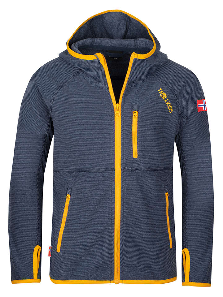 Trollkids Fleecejacke "Sandefjord" in Dunkelblau - 92