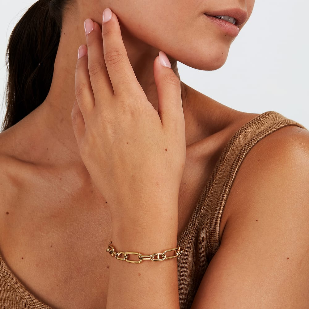 Chaîne Cleor En Acier Jaune Femme