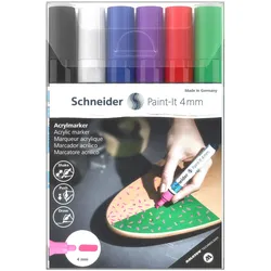 Schneider Paint-It V1 Acrylstifte 4.0 mm Mehrfarbig
