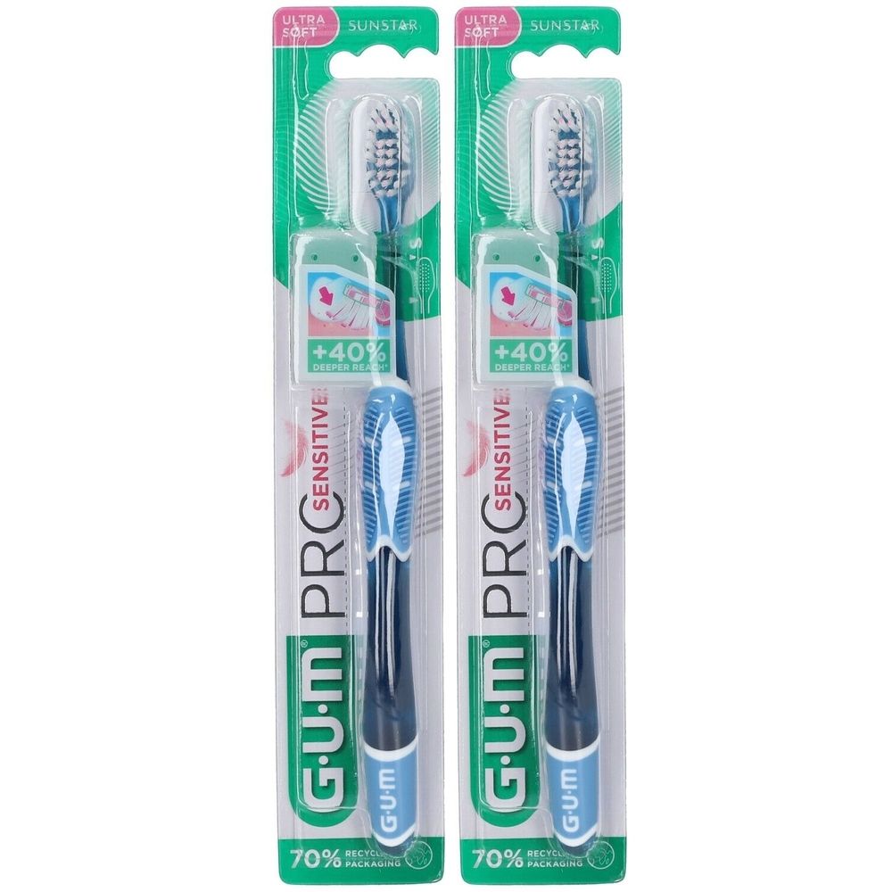 GUM PRO Sensitive ZBU x2 2x1 St Zahnbürste
