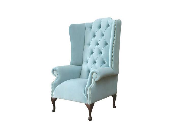 Xlmoebel Sessel Luxuriöser Chesterfield-Ohrensessel mit edlem Textilbezug (Sessel), Hergestellt in Europa