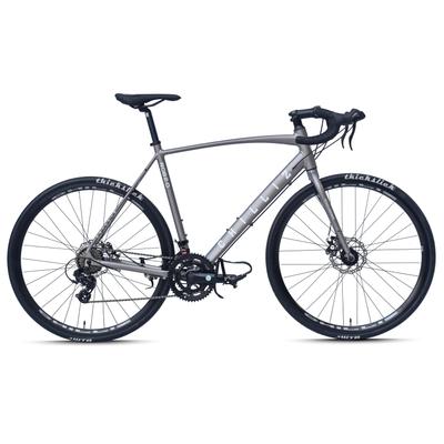 Rennrad CHILLIZ "RDB2.0" Gr. 57, grau (grau, grau), Fahrräder, 57cm, 28 Zoll (71,12cm) hinten: 28 Zoll (71,12cm)