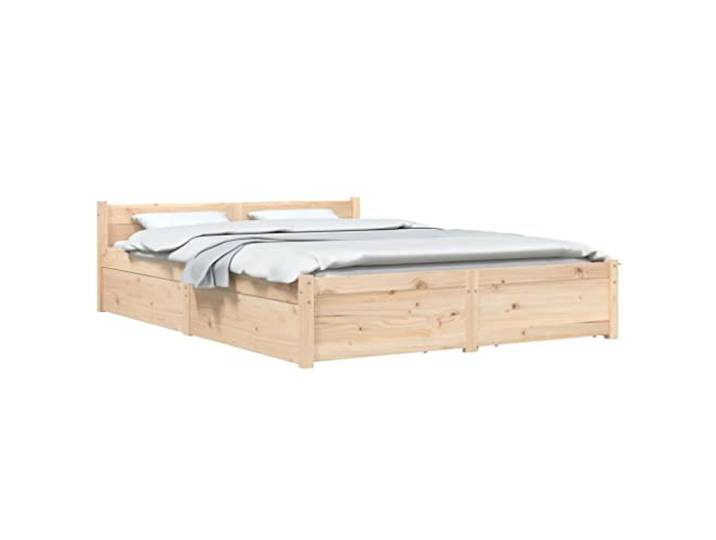 vidaXL Bett mit Schubladen 120x200 cm