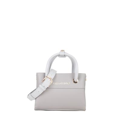 Handtasche VALENTINO BAGS "ALEXIA", Damen, Gr. B/H/T: 21cm x 15cm x 9cm, grau, Lederimitat, Taschen Handtasche, Damen Henkeltasche, Schultertasche, Umhängetasche mit viel Stauraum