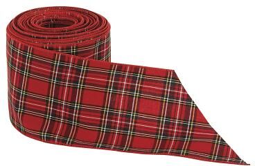 Suzanne Kasler Plaid Ribbon - Red - Ballard Designs