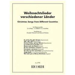 Weihnachtslieder verschiedener Länder für 4 Blockflöten, Fachbücher von Elisabetz Weinzierl