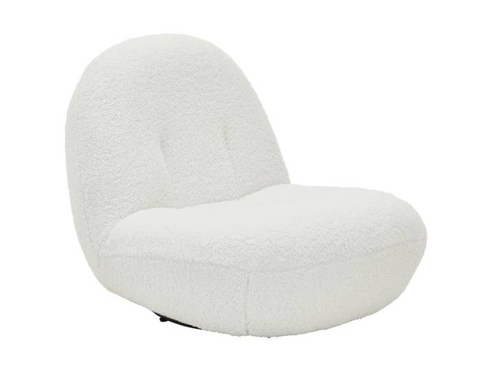 Mid.you Sessel, Weiß, Metall, 74x67x93 cm, Sitzfläche 360° drehbar, Wohnzimmer, Sessel, Sonstige Sessel