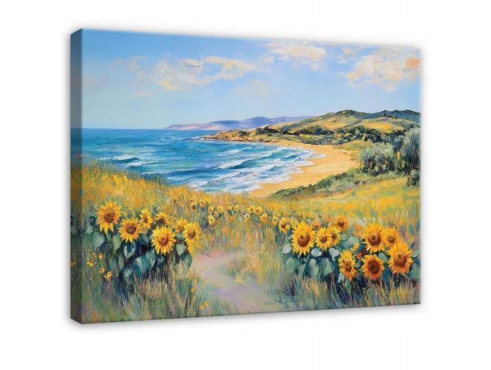 LEINWANDBILD Meer Natur Gelb 120x80 cm