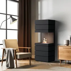 Noble Flame TOWER [geschlossener Ethanolkamin]: Schwarz
