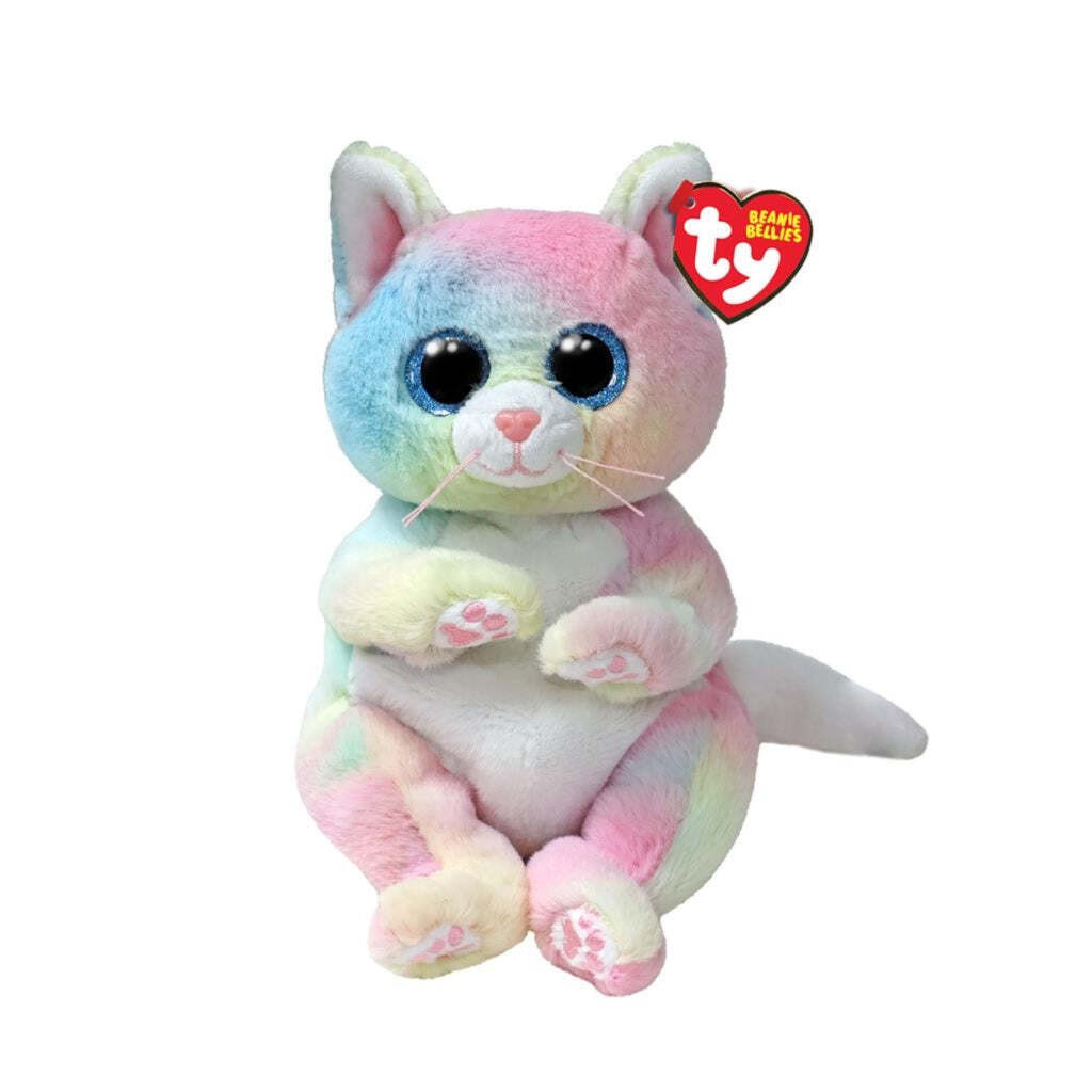 TY Beanie Bellies Jenni knuffelkat, 20 cm