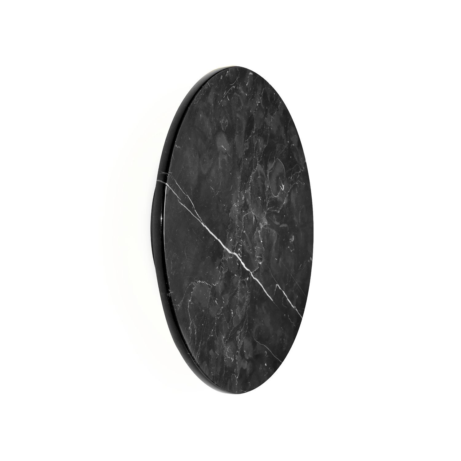 Wever & Ducré LED-Wandleuchte MILES WALL SURF 3.0 ROUND - 3000K MB marmor schwarz 3000K 317778MB5 5404037327218
