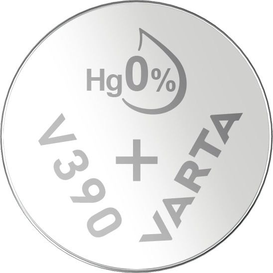 Varta Batterien V390/SR54 Knopfzelle, 1 Stück, Silver Coin, 1,55V, kindersichere Verpackung, für elektronische Kleingeräte - Uhren, Autoschlüssel, Fernbedienungen, Waagen 00390 101 401