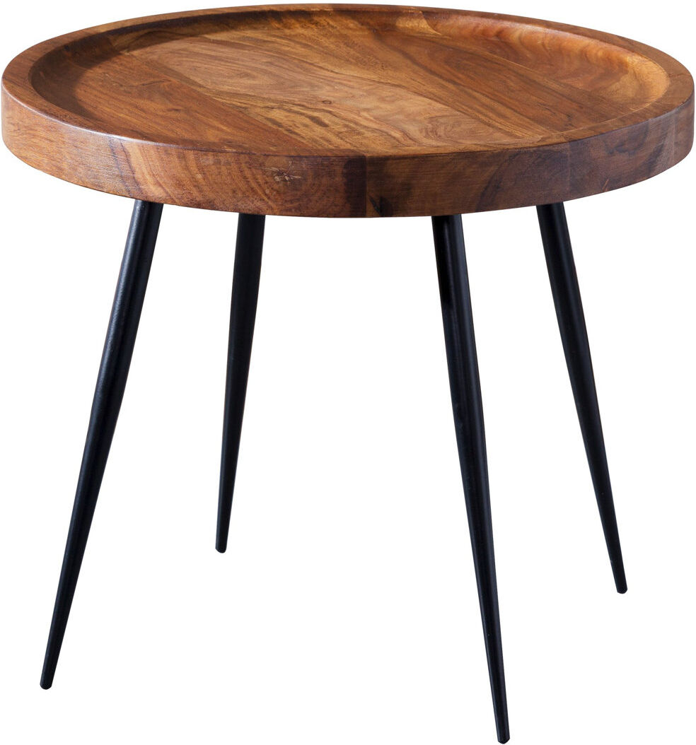Wade Logan Aldona Three Leg Coffee Table Brown 46cm W X 46cm D