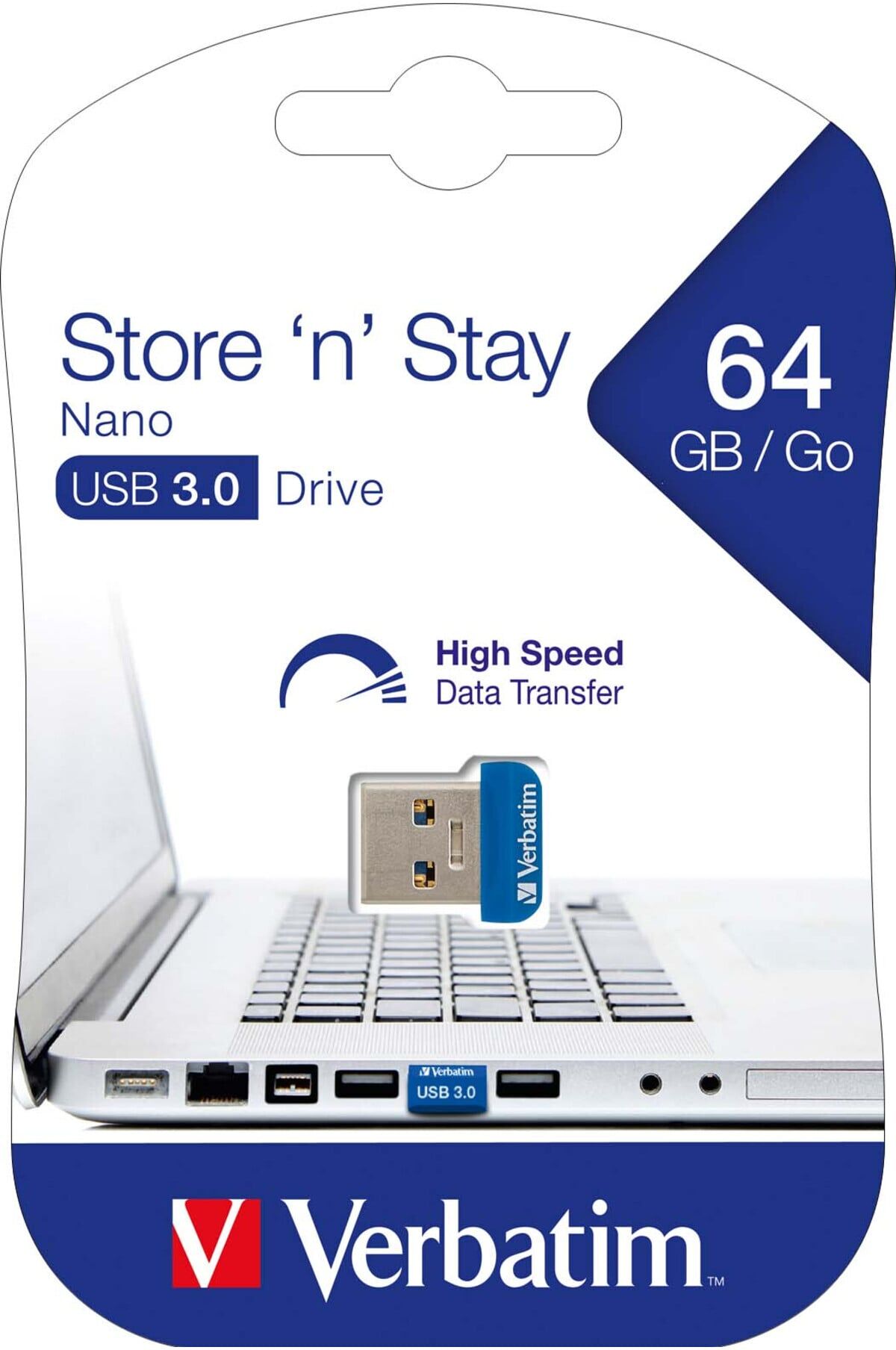 Verbatim USB-Stick 64GB 3.0 Nano Drive 98711)