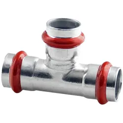 C-Stahl Pressfitting V Kontur - T-Stück (Ausführung: 18 mm)
