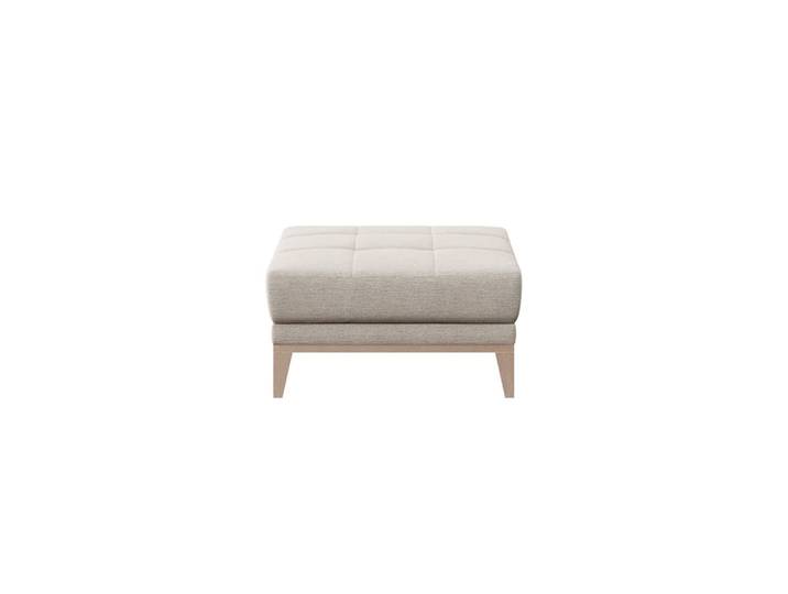 Pouf en polyester beige
