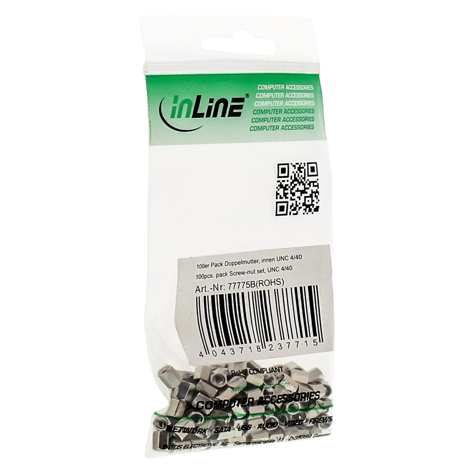 InLine 100er Pack Doppelmutter (77775B)