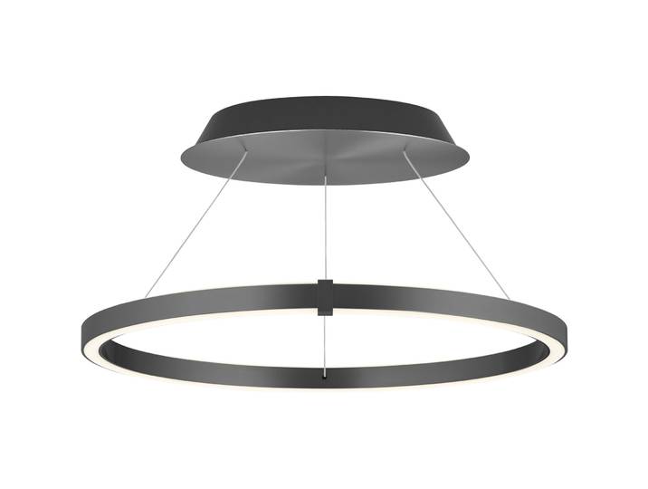 Bankamp Designer-Pendellampe Line anthrazit matt eloxiert Aluminium/Stahl 7200 lm Dimmbar - LED - Lichtfarbe: Extra warmweiss - LED Energiesparlampen