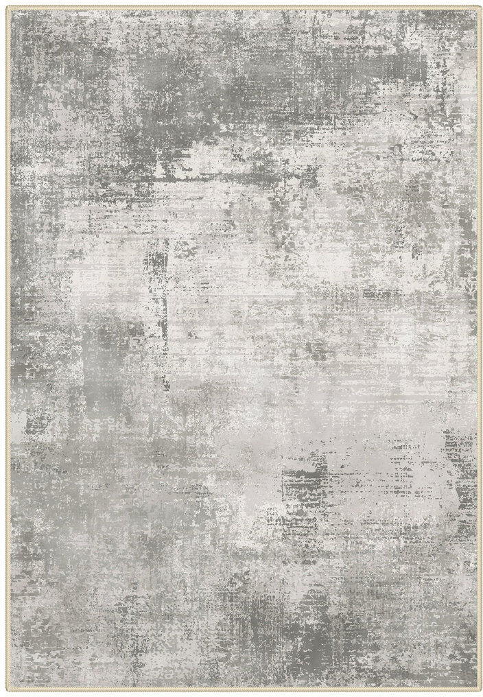 Latitude Vive Abstract Machine Printed Area Rug Grey Rectangle 160 x 220 cm