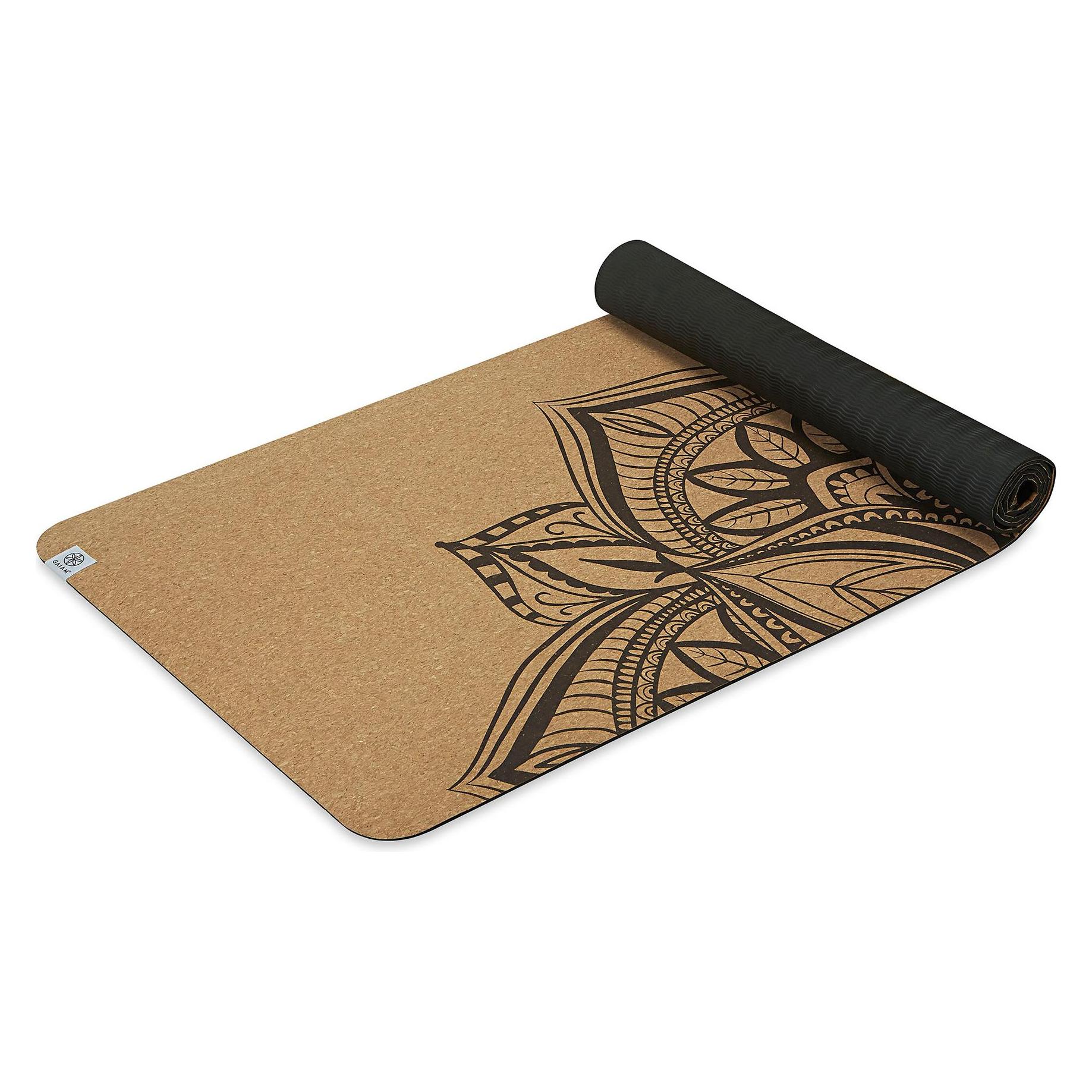 Gaiam Yogamatte Printed Cork Yoga Mat (5 mm) (UTPP16474)