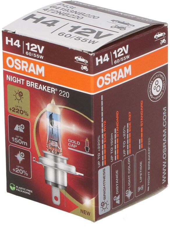Glühlampe, Nebelscheinwerfer NIGHT BREAKER® 220 ams-OSRAM 64193NB220