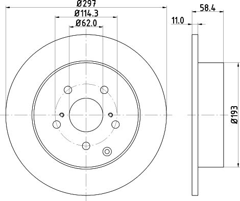 Don Bremsscheibe Pcd21682 297mm 11mm Für Toyota