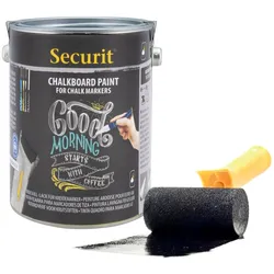 Securit® Acrylfarbe für Tafel auf Wasserbasis - Schwarz - 2,5L