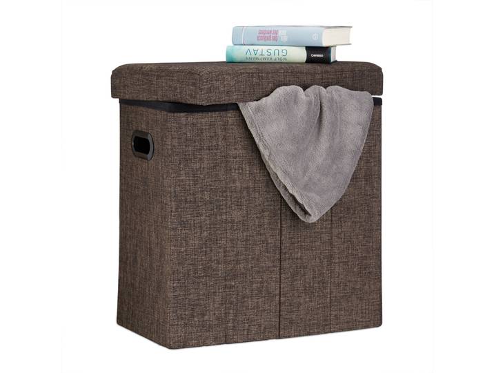 Faltbarer Sitzhocker Braun