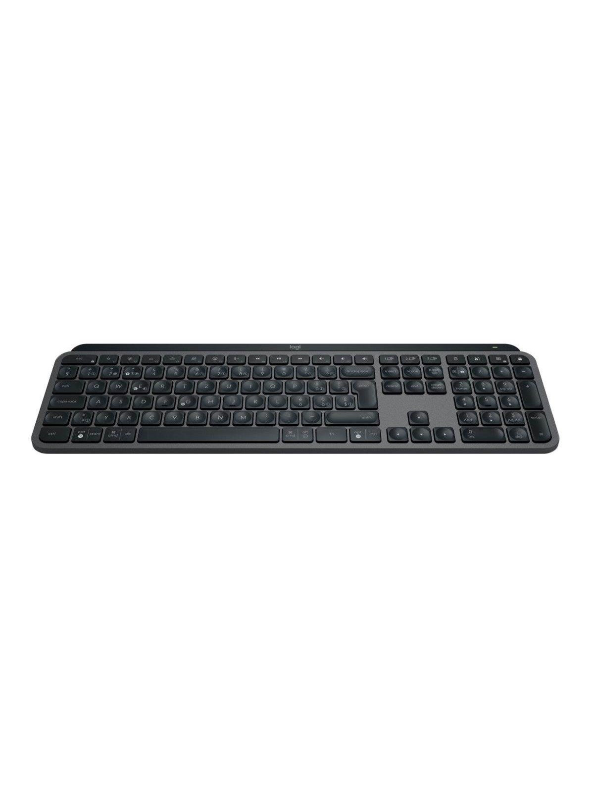 Logitech MX Keys S Graphite with palm rest - DE - Tastatur - Deutsch - Schwarz