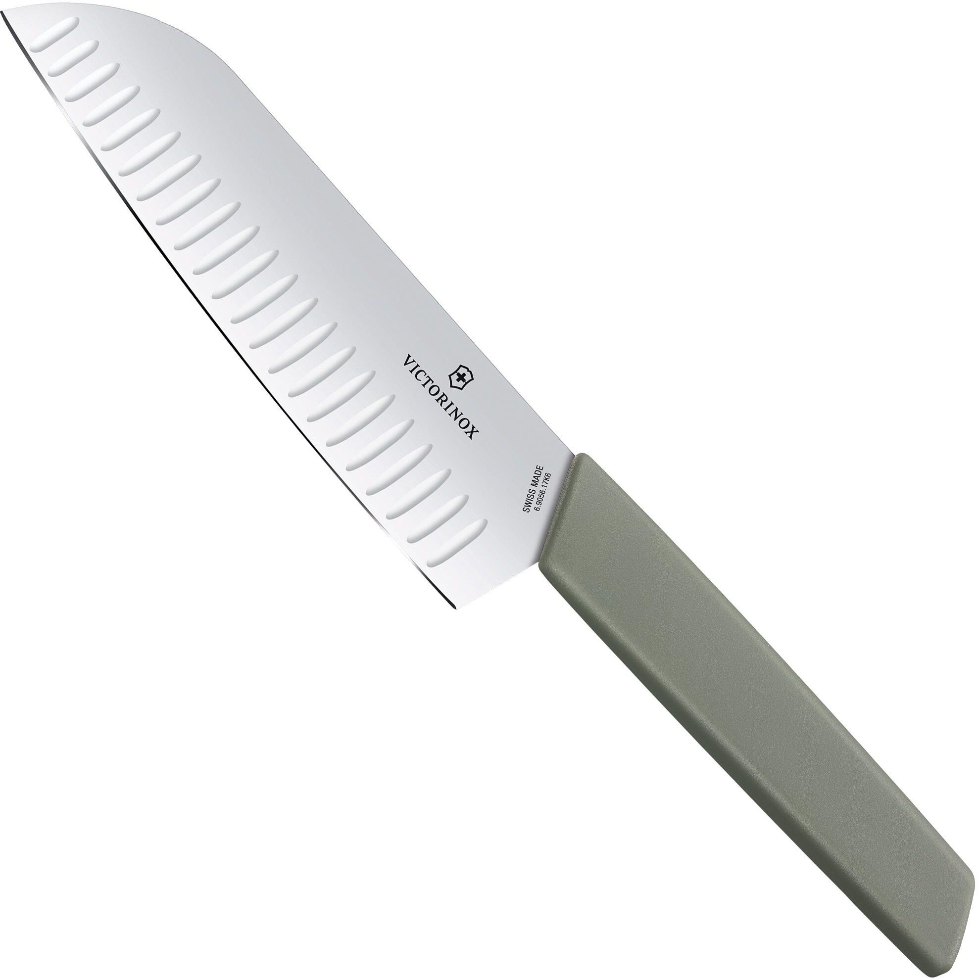 Nóż santoku Victorinox Swiss Modern, zielony oliwkowy