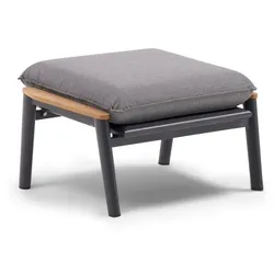 Gartenhocker Salines Polypropylen Schwarz, Grau Schwarz /