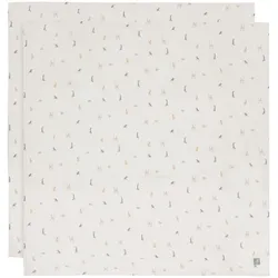 Jollein, Pucktuch + Nuscheli, Pucktücher Jungle Jambo 2er Set (115 x 115 cm)