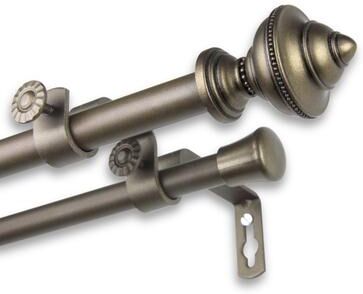 InStyleDesign Manor Adjustable Double Curtain Rod