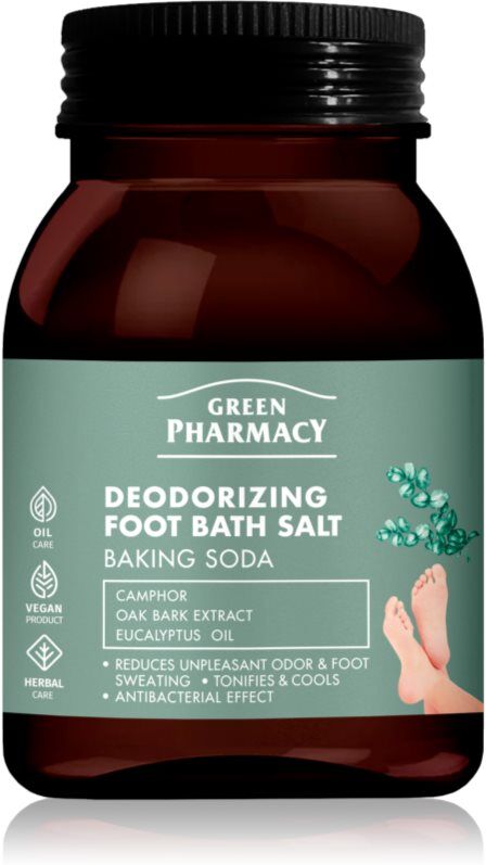 Green Pharmacy Foot Care Deodorizing Foot Bath Salt sel de bain pieds 400 g