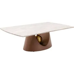 KARE DESIGN Couchtisch Geraldo 71635 Stein, Marmor, Granit Weiß 140 x 80 cm