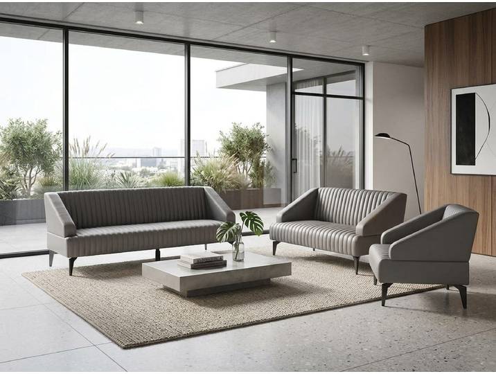 JVmoebel Polstergarnitur Sofa 3-Sitzer Sofa 2-Sitzer-Sessel elegant funktional ergonomisch, (3-tlg., 3-tlg)