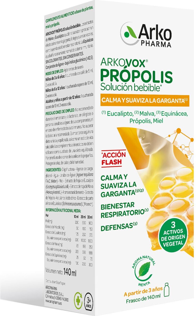 Arkopharma Arkovox Própolis Solución Bebible 140 ml