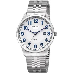 Regent F-1573 Herren-Armbanduhr mit Zugband Gut Ablesbar