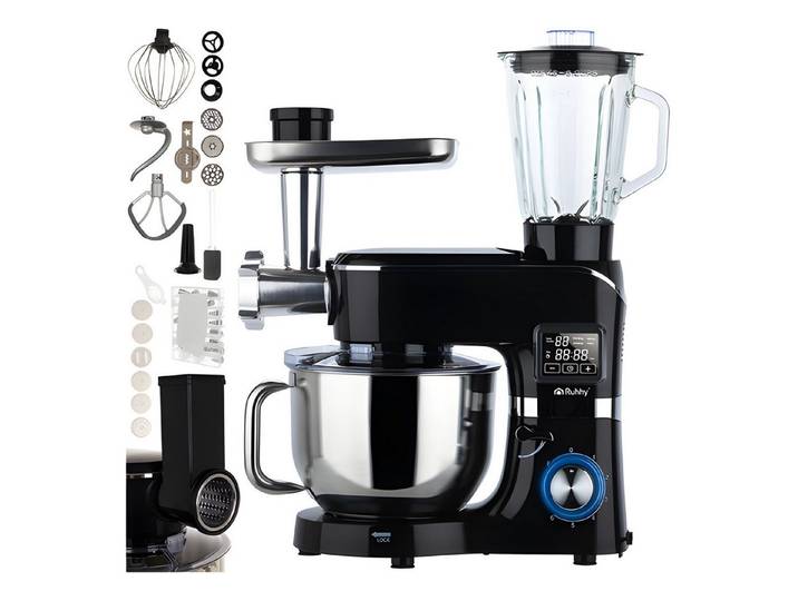 Ruhhy Küchenmaschine 00025728, 2300 W, 6,2 l Schüssel, inkl. Touchscreen Steuerung
