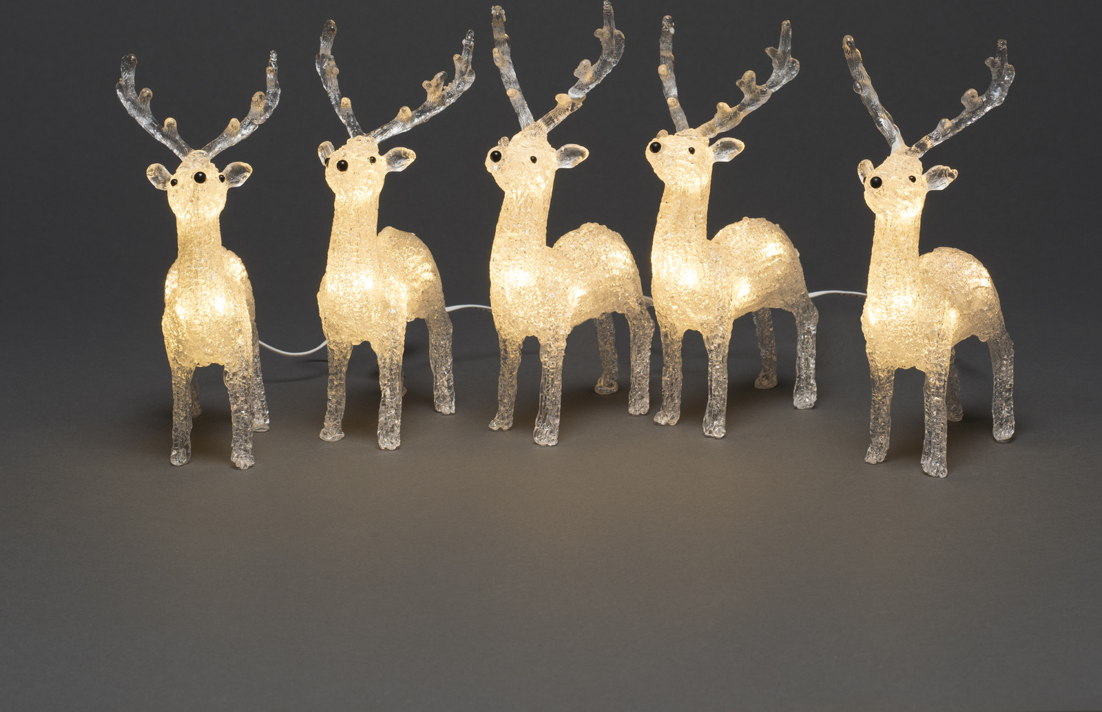 Konstsmide Acryl Lichtsnoer met Hert voor Kerstdecoratie