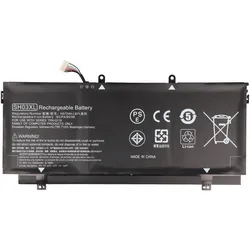 AccuCell Akku HP ENVY 13-AB (5000 mAh), Notebook Akku, Schwarz