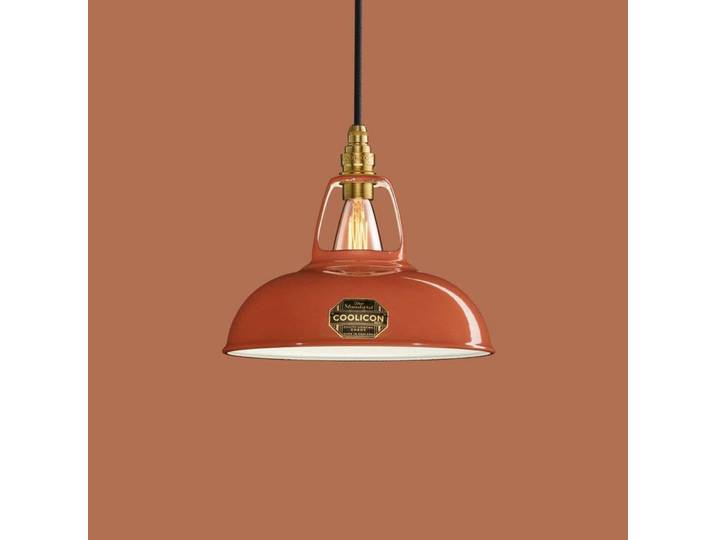 Original 1933 Design Pendelleuchte Terracotta - Coolicon - Wohnzimmer - Metall