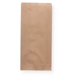 Nette 1000 Stück Faltenbeutel 16+7x35cm Papiertüten braun
