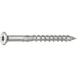 HECO TOPIX-plus Terrassenschraube - Edelstahl A4 - 5,0x80 mm - Senkkopf HD-20 - Teilgewinde