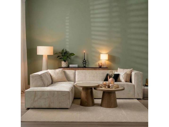 Bronx71 Ecksofa Memphis Stoff taupe links